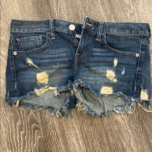 Express jeans shorts low rise